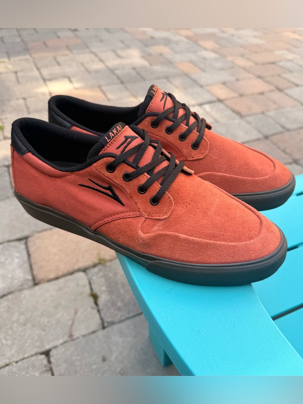 MENS LAKAI LIMITED FOOTWEAR - RILEY HAWK 3 SKATEBOARD SHOES - NUTMEG US SIZE 11